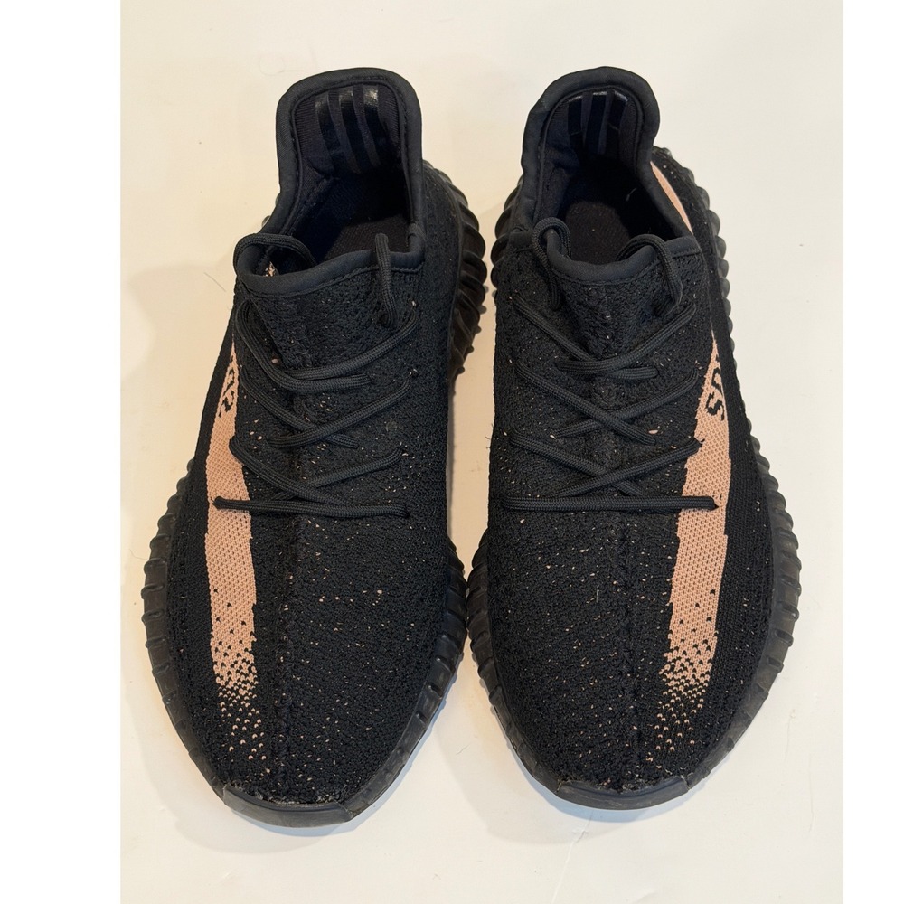 Adidas Yeezy Boost 350 V2 Core Black Copper BY1605 Mens Size 8